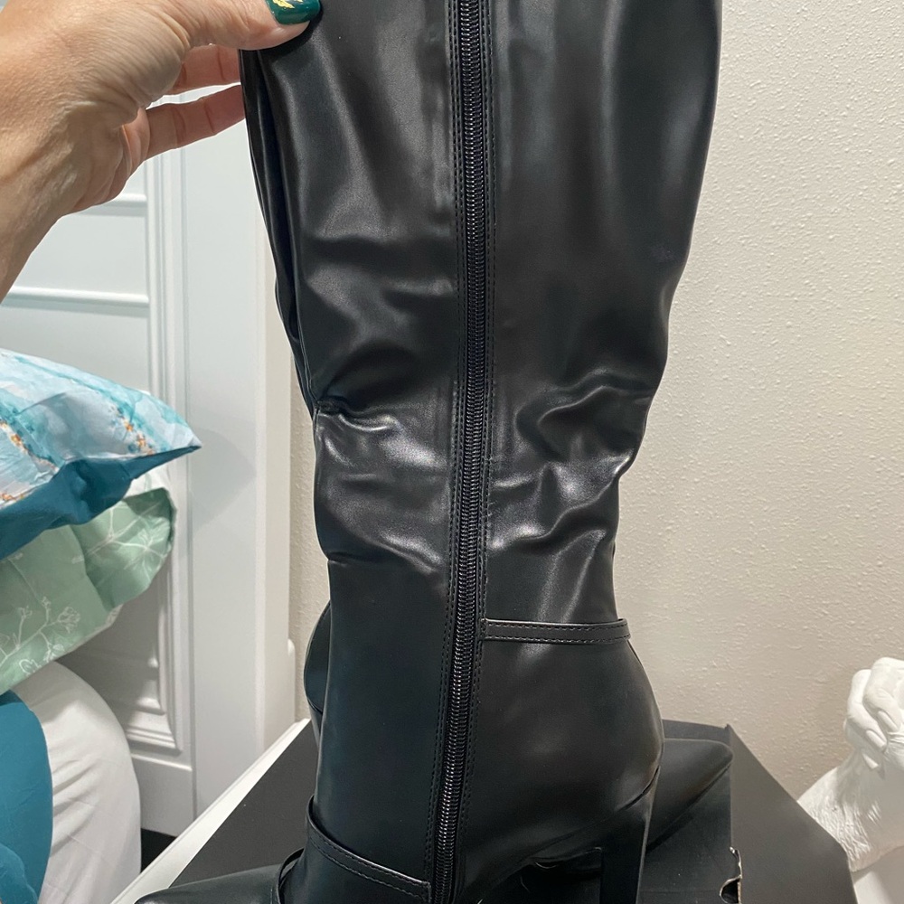 Black Knee-High Boots